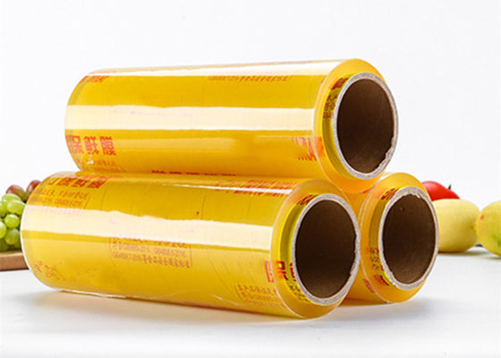 le PVC de nourriture fraîche de 45cm 50cm s'accrochent film biodégradable en plastique d'enveloppe pour l'emballage alimentaire