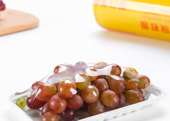 le PVC de nourriture fraîche de 45cm 50cm s'accrochent film biodégradable en plastique d'enveloppe pour l'emballage alimentaire
