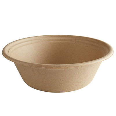 La bagasse biodégradable résistante de canne à sucre d'huile de 120 degrés plaque la cuvette à emporter avec le couvercle
