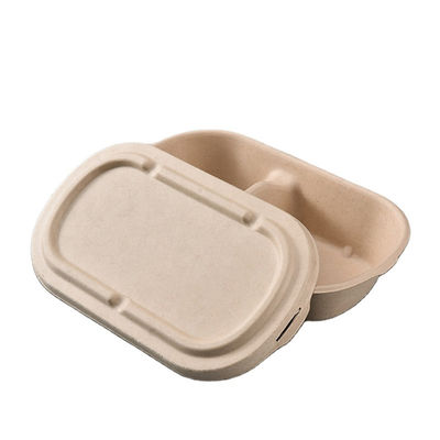 conteneur sulfurisé à micro-ondes de vaisselle biodégradable de bagasse de 850ml 1000ml avec le couvercle