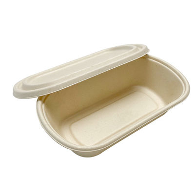 conteneur sulfurisé à micro-ondes de vaisselle biodégradable de bagasse de 850ml 1000ml avec le couvercle
