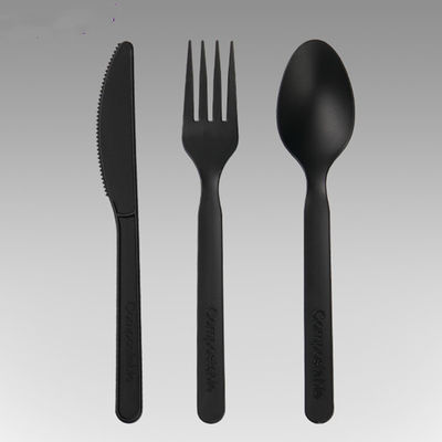 fourchettes des couverts 100% de PLA CPLA de 9in et couteaux biodégradables compostables de cuillères