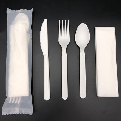fourchettes des couverts 100% de PLA CPLA de 9in et couteaux biodégradables compostables de cuillères