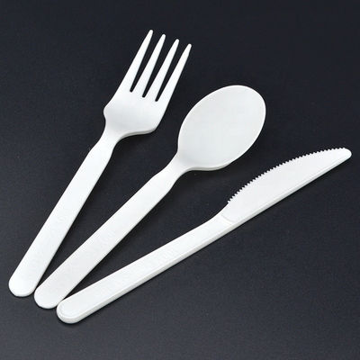 fourchettes des couverts 100% de PLA CPLA de 9in et couteaux biodégradables compostables de cuillères