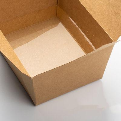 Conteneur de nourriture de papier de gamelle jetable biodégradable de la vaisselle 337gsm de FDA 2000ml