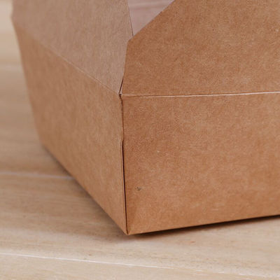 Conteneur de nourriture de papier de gamelle jetable biodégradable de la vaisselle 337gsm de FDA 2000ml
