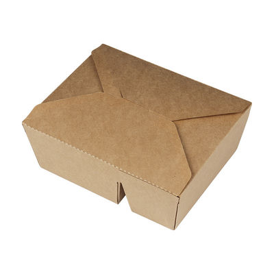 Conteneur de nourriture de papier de gamelle jetable biodégradable de la vaisselle 337gsm de FDA 2000ml