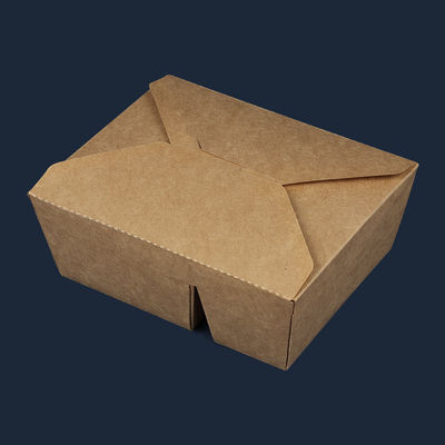 Le compartiment jetable emportent les gamelles à emporter de papier d'emballage d'emballage alimentaire de boîte