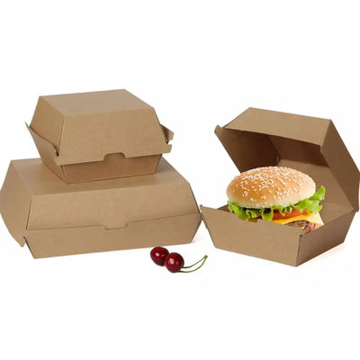L'hamburger jetable de 120 degrés enferme dans une boîte la boîte de empaquetage d'emballage d'hamburger d'hamburger