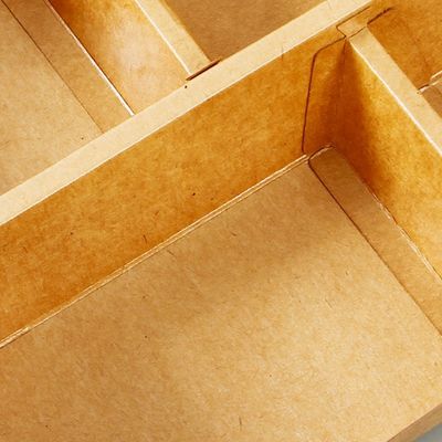 3 4 vaisselle jetable biodégradable Bento Paper Lunch Box Kraft de 5 compartiments 3MM