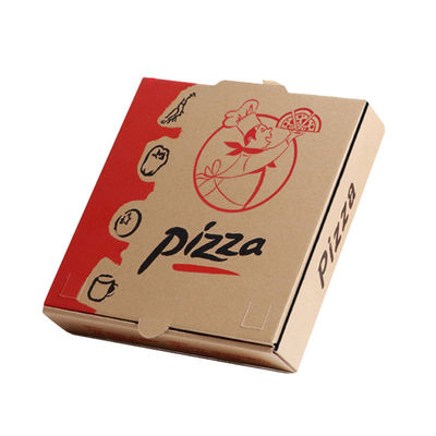 boîte imprimée par coutume jetable biodégradable à pizza de carton de la vaisselle 9 10 12inch