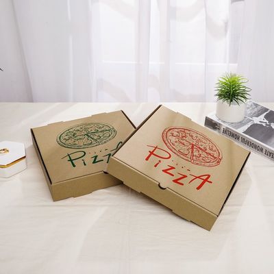 boîte imprimée par coutume jetable biodégradable à pizza de carton de la vaisselle 9 10 12inch