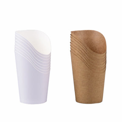 support à emporter à emporter de cône de pommes frites de pommes frites de 8oz 12oz de tasse de papier de scoop