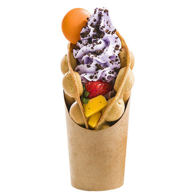 support à emporter à emporter de cône de pommes frites de pommes frites de 8oz 12oz de tasse de papier de scoop