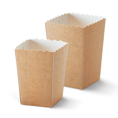 Boîte à couvercle serti d'emballage de maïs éclaté de vaisselle jetable biodégradable de pépites de CMYK