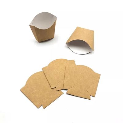 le pe jetable de 220gsm Pantone a enduit la pomme frite de papier d'emballage Chips Box Packaging