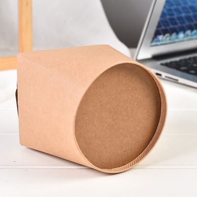 boîte de papier jetable biodégradable à nouille de la vaisselle 8oz 12oz du rond 250ml pliable