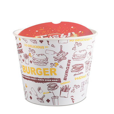 maïs éclaté jetable biodégradable Fried Chicken Bucket de vaisselle de boisson de 32oz 46oz 48oz