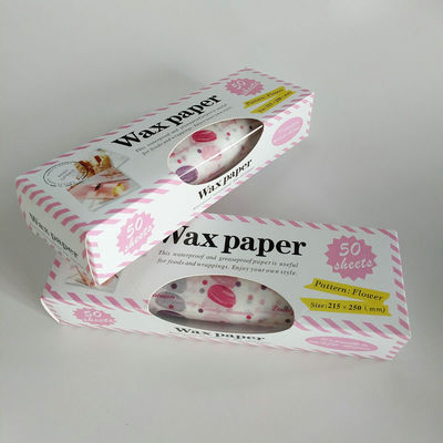 La viande jetable biodégradable de papier de vaisselle d'hamburger de sandwich enveloppant la cire a enduit le papier de congélateur