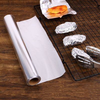 Petit pain jetable biodégradable de emballage de approvisionnement étanche à l'humidité de papier aluminium de la vaisselle 28mm