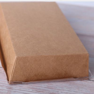 conteneurs de nourriture jetables de papier Tray Sushi Food Box 300gsm de 500ml 600ml emballage avec des couvercles
