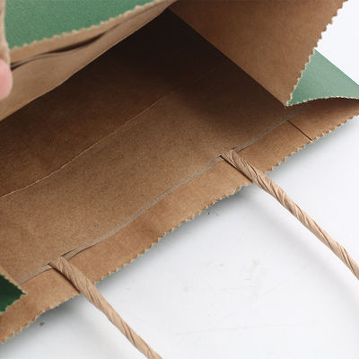 Sac blanc jetable biodégradable de cadeau de la vaisselle 130g 135g de Papier d'emballage avec des poignées
