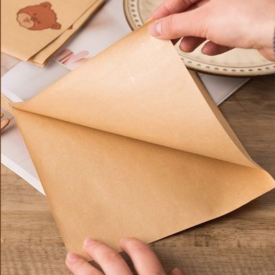 sandwich ouvert sulfurisé à papier du sac 45gsm de 13x13cm le double met en sac la poche d'enveloppe d'hamburger