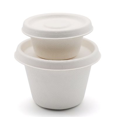 saladier jetables de soupe à papier de 1oz 2oz 4oz avec des couvercles partagent des tasses