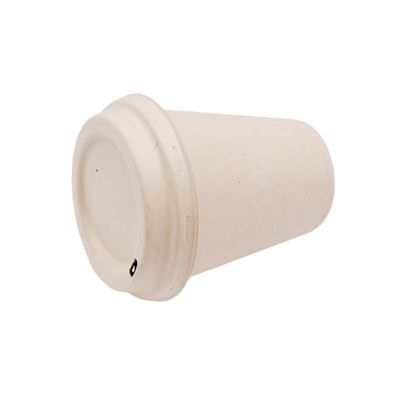 Tasses de café à emporter jetables biodégradables libres de la vaisselle 8oz de bagasse de Pfas de lait