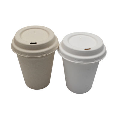 Tasses de café à emporter jetables biodégradables libres de la vaisselle 8oz de bagasse de Pfas de lait