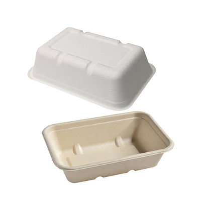 aliments de préparation rapide Eco de bagasse de 450ml 550ml de salade biodégradable naturelle de vaisselle à aller conteneurs