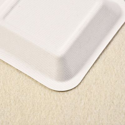nourriture Tray For Party de dessert de pulpe de papier de 7g Mini Sugarcane Biodegradable Bagasse Tableware