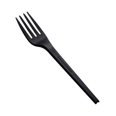 Cuillère compostable de couteau de la fourchette 165mm d'ensemble de couverts de la vaisselle CPLA de partie d'ustensiles avec la serviette