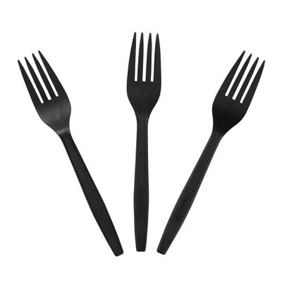 Cuillère compostable de couteau de la fourchette 165mm d'ensemble de couverts de la vaisselle CPLA de partie d'ustensiles avec la serviette