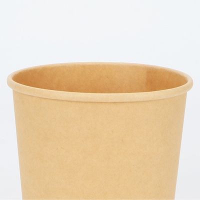 PLA enduisant le bol de soupe biodégradable jetable à papier d'emballage de conteneurs de sortie 16oz 24oz
