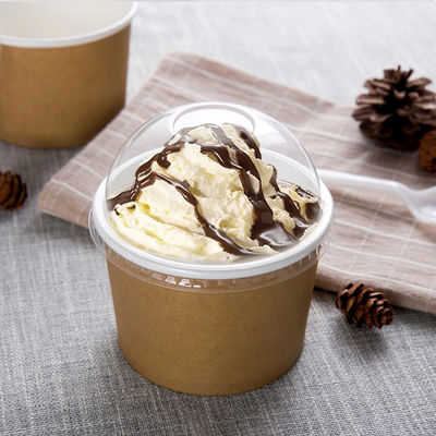 4oz à l'emballage jetable biodégradable de tasse de crème glacée de vaisselle du yaourt 32oz