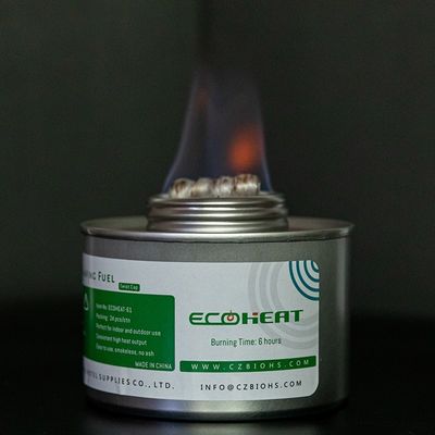 Les 24 chaleurs sûres liquides de mèche pratique de paquet gel de friction de carburant de 6 heures avec la mèche
