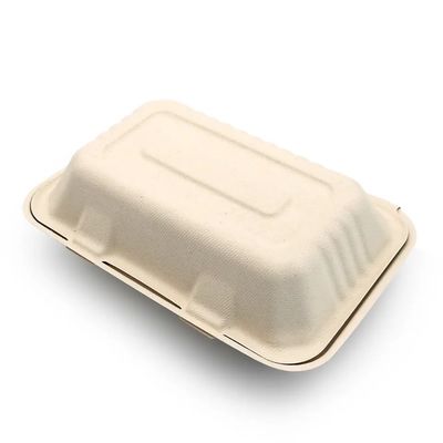 la pulpe compostable de bagasse de vaisselle de partie de vaisselle de 600ml 1000ml déjeunent Bento Box