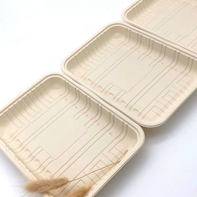 Aliments surgelés Tray Container de viande de vaisselle scellable biodégradable de fécule de maïs 150mm