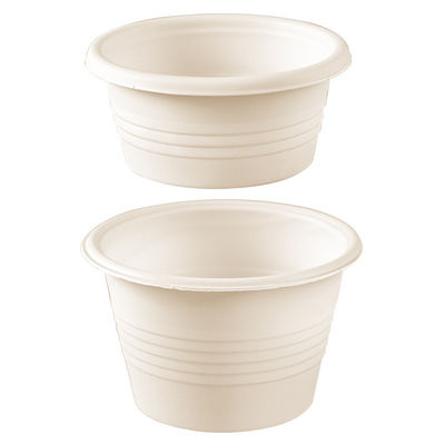 Tasses jetables de partie de sauce à assaisonnement de vaisselle de la fécule de maïs 4OZ avec des couvercles