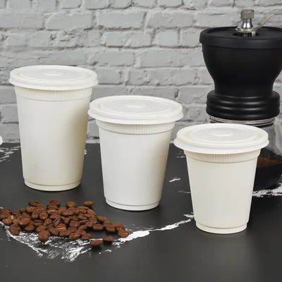 la fécule de maïs de PLA 16oz bio sortent à boisson Starbucks de tasses de café les tasses chaudes de boisson