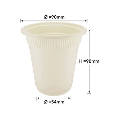 la fécule de maïs de PLA 16oz bio sortent à boisson Starbucks de tasses de café les tasses chaudes de boisson