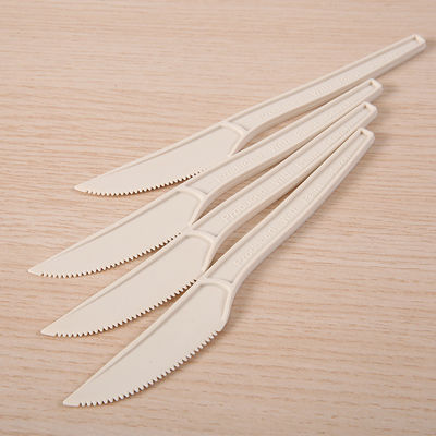 cuillères biodégradables de la vaisselle 150mm de fécule de maïs de 6In Eco et vaisselle plate de approvisionnement de couteau de fourchettes