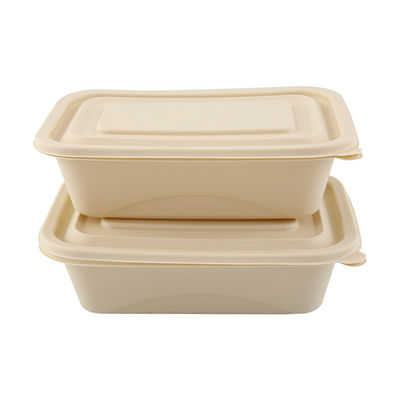 Boîte rapide d'emballage alimentaire de la fécule de maïs 500 600ML de gamelle compostable jetable de repas