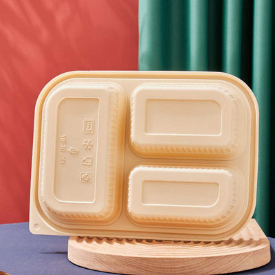 Vaisselle Bento Biodegradable Cornstarch Food Containers de fécule de maïs de 10 compartiments de pouce 3