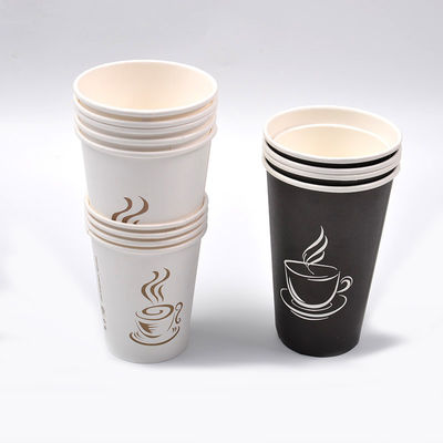 Tasses de café potables faites sur commande du thé 12oz 360ml de Logo Disposable Paper Cups Hot avec des couvercles