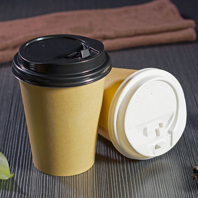 Tasses de café potables faites sur commande du thé 12oz 360ml de Logo Disposable Paper Cups Hot avec des couvercles