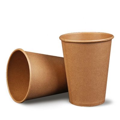 Les tasses de papier jetables biodégradables emballage de 8 onces papier les tasses de café à mur unique