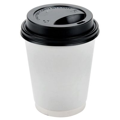 tasse de papier à usage unique jetable de double couche de tasse de café de livre blanc de 16oz 500cc