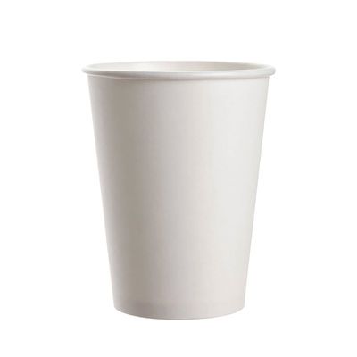 Couvercles jetables de Juice White Paper Cups With de tasses de papier de boissons froides de soude de 12OZ 300gsm